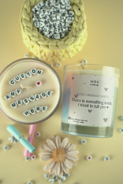 Secret Message Candle
